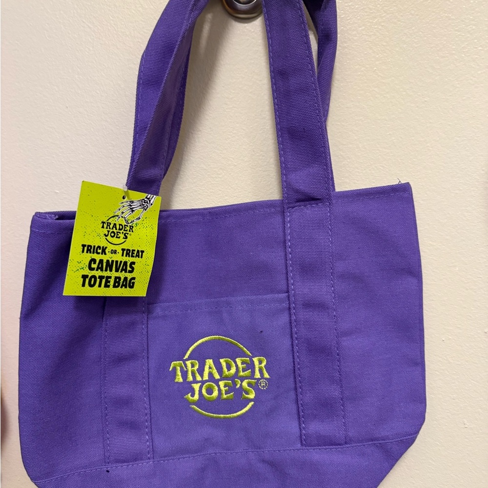 Purple Trader Joe’s Halloween Mini Tote Bag